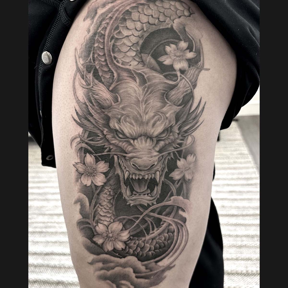 Tattoo Shops in Castle Rock Colorado DERM TATTOO Black and Grey Realism Tattoo Artist German Fernandez 29