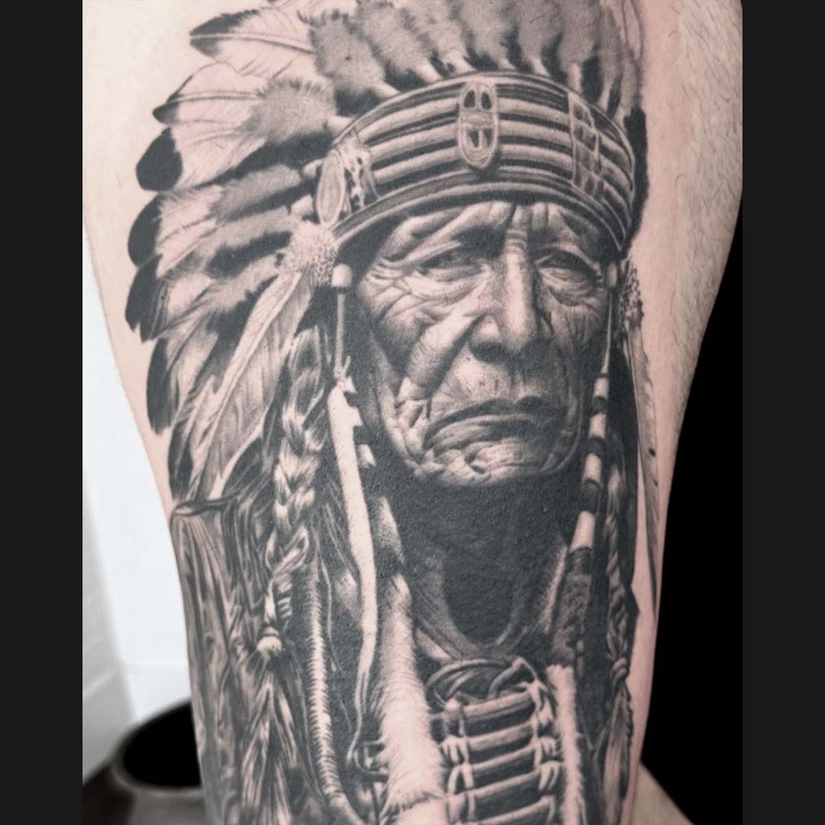 Tattoo Shops in Castle Rock Colorado DERM TATTOO Black and Grey Realism Tattoo Artist German Fernandez 31